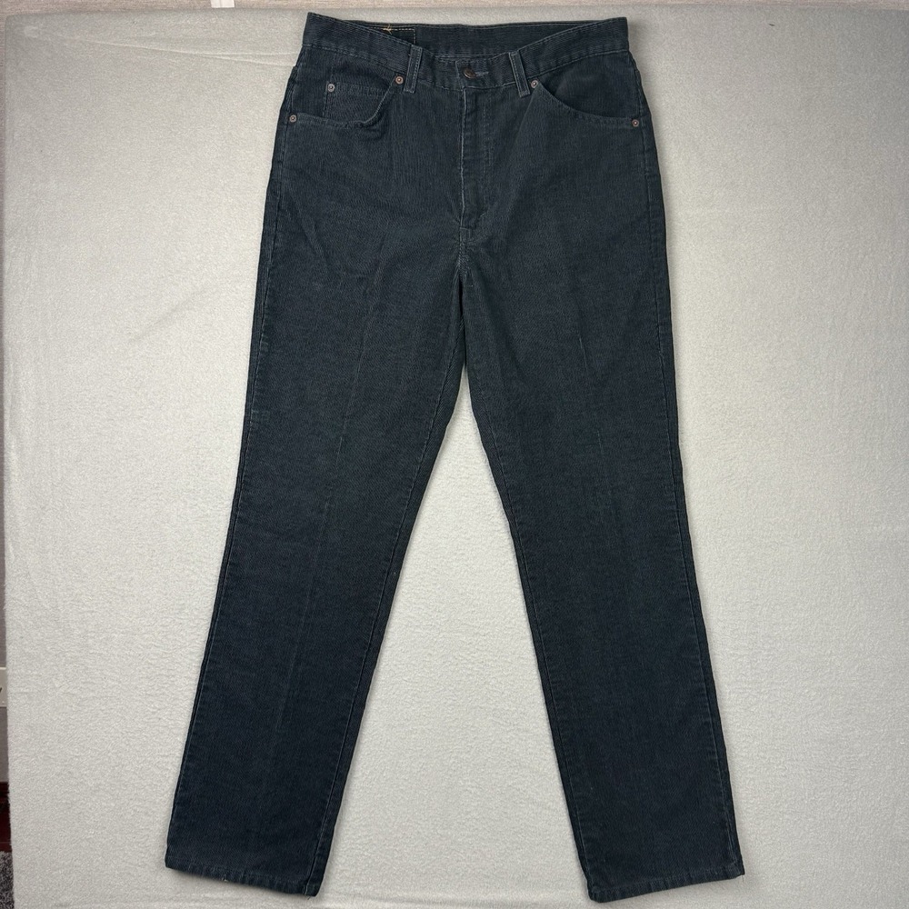 Vintage Levi's 619 Corduroy Pants Black Mens 32x33* Made in Canada Orange Tab
